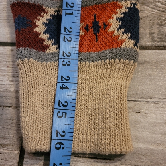 Thread & Supply greenish-brown shacket with Southwestern Aztec Sleeves Women's M - Picture 12 of 12